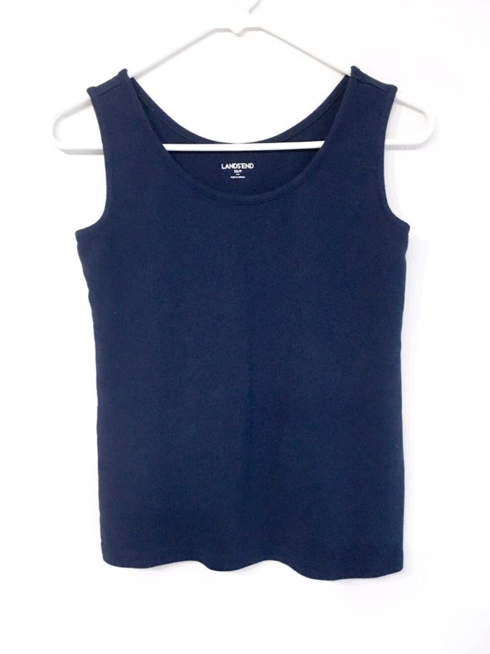 Lands' End Women's Navy-Blue Tank Top Size XS